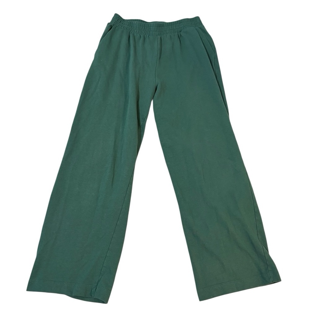Zara green wide leg sweatpants #71